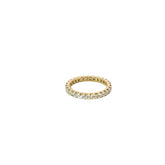 18k Yellow Gold 1.00ct G VS2 Round Diamond Eternity Ring Size 7